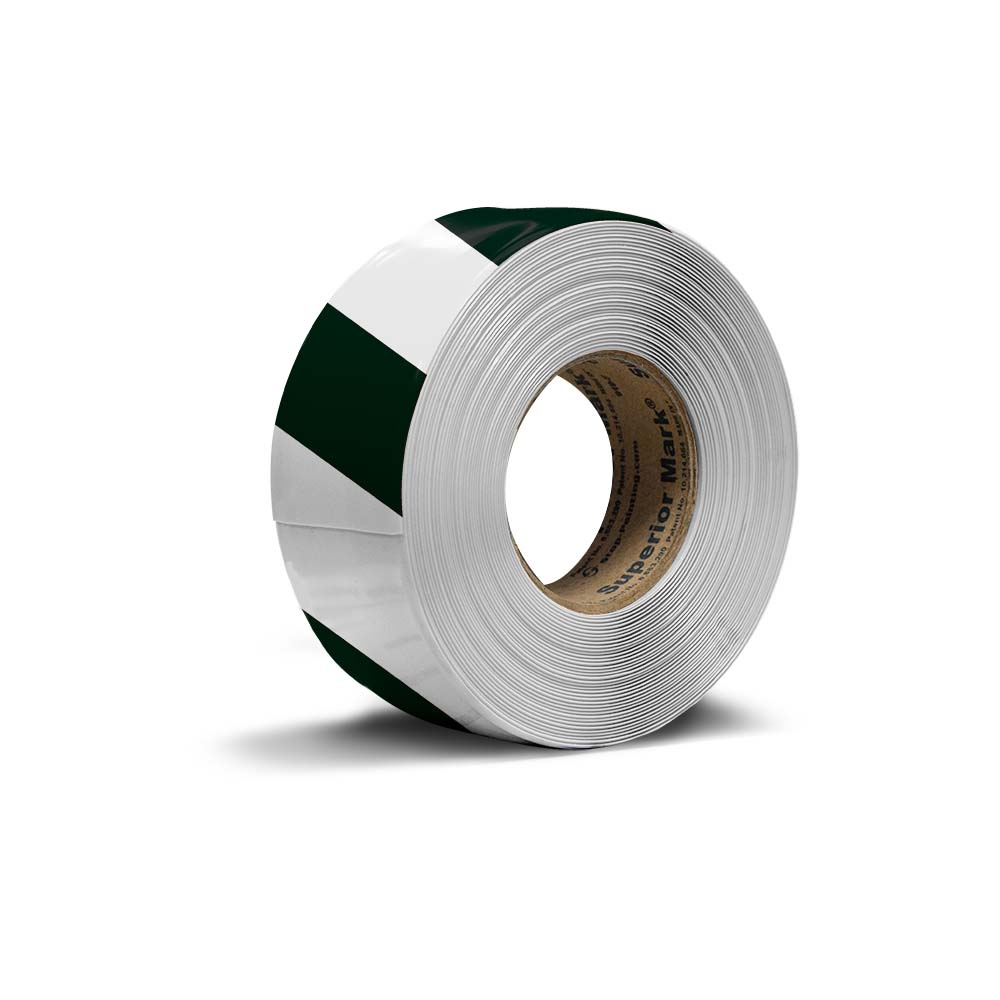 Black white hazard floor tape diagonal stripe