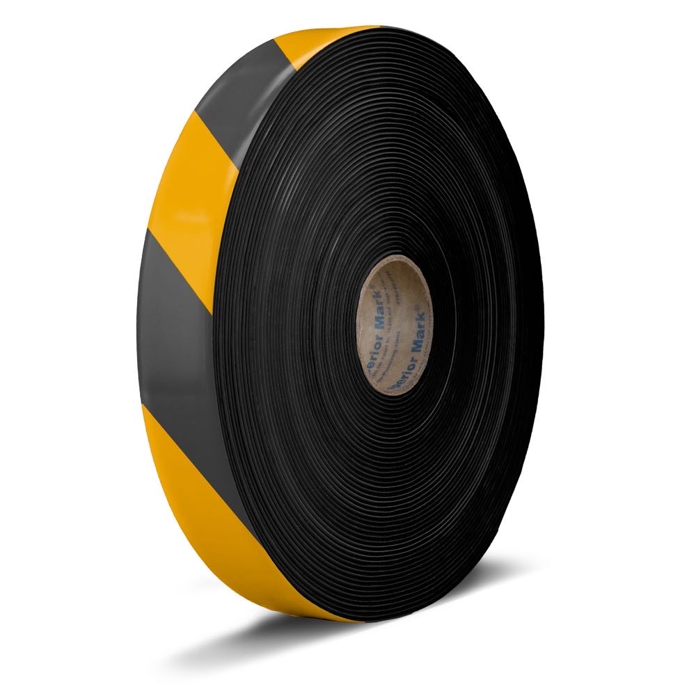 Black yellow hazard velcro carpet tape