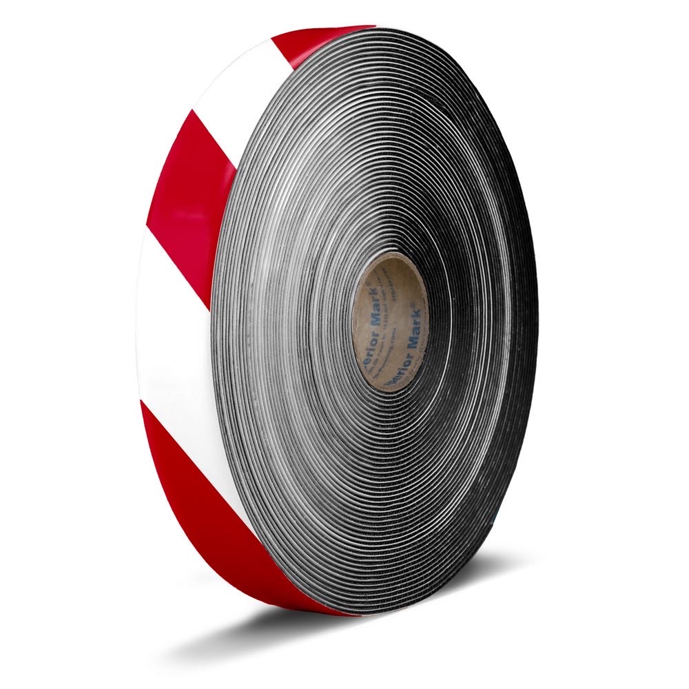 Red white hazard velcro carpet tape